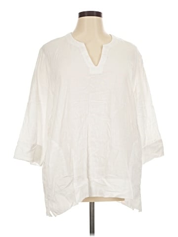 Lands' End 3/4 Sleeve Blouse (view 1)