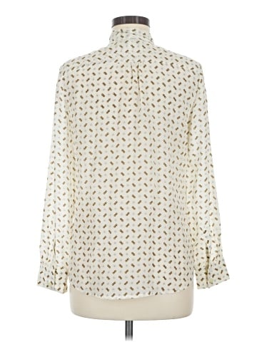 Banana Republic Long Sleeve Silk Top (view 2)
