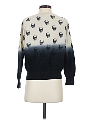 Skull Cashmere Pullover Sweater (view 2)