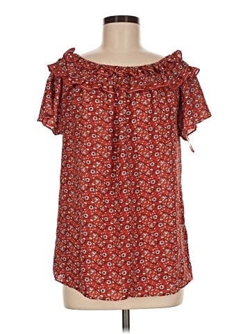 Max Studio Short Sleeve Blouse (view 1)