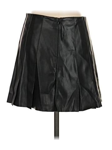 Zara Faux Leather Skirt (view 2)