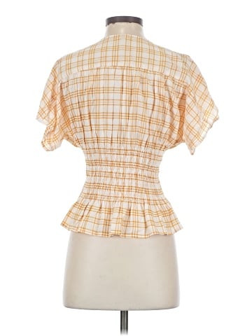 Hem & Thread Short Sleeve Blouse (view 2)