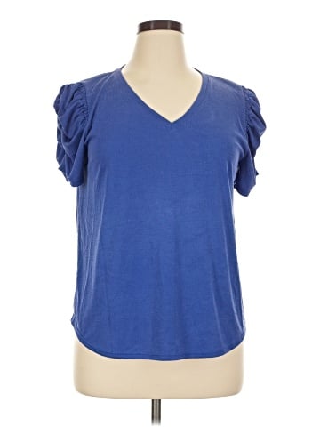 Green Envelope Short Sleeve Top (view 1)