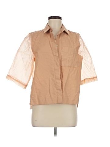 Madewell 3/4 Sleeve Button-Down Shirt (view 1)