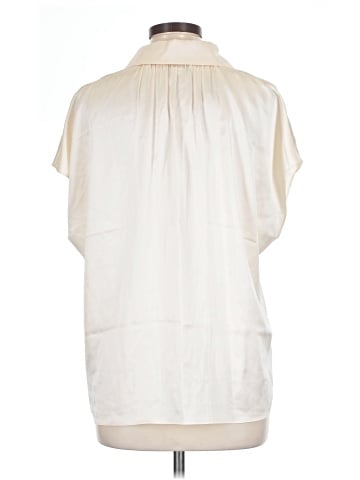 Vince. Short Sleeve Silk Top (view 2)