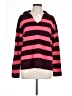 Talbots Stripes Pink Wool Pullover Sweater Size L - photo 1