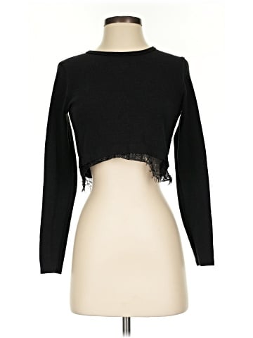 Zara W&B Collection Long Sleeve Top (view 1)