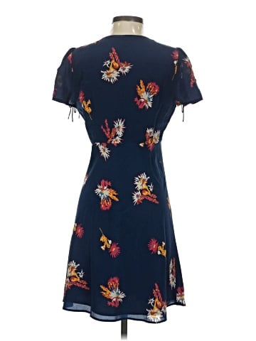 Madewell Silk Poppy Dress in Cactus Flower (view 2)