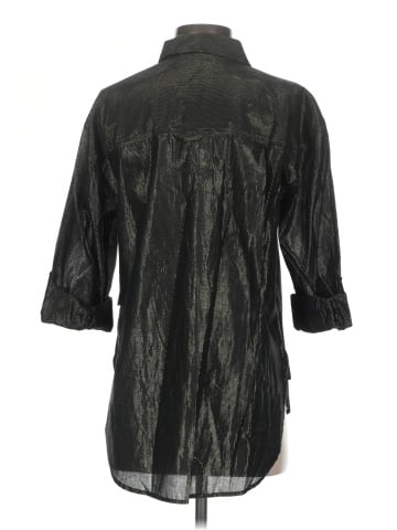Gloria Vanderbilt 3/4 Sleeve Button-Down Shirt (view 2)
