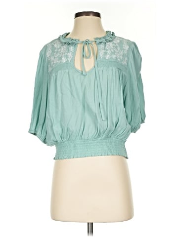 Blue Rain Short Sleeve Blouse (view 1)