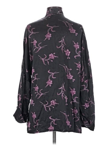 J. Peterman Long Sleeve Silk Top (view 2)