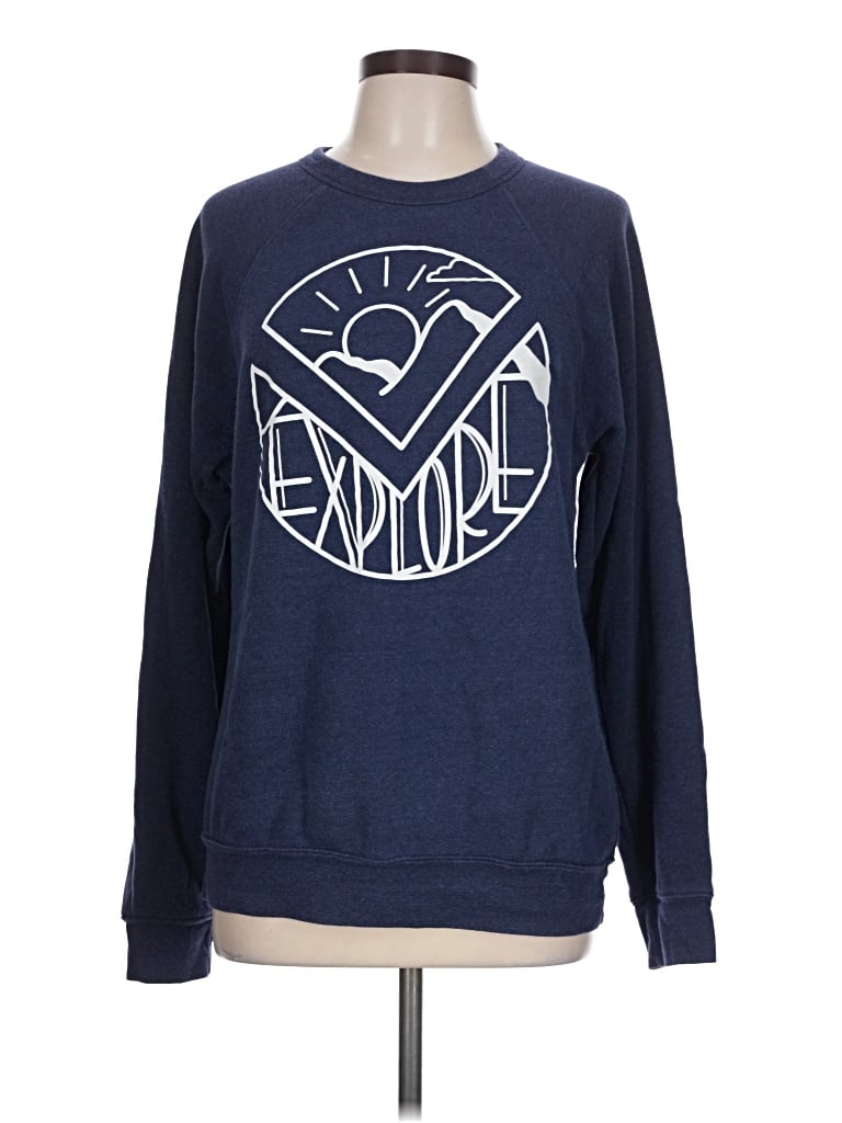 Pre-owned Bella+canvas Sweatshirt In Blue