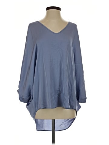 Nouvelle 3/4 Sleeve Silk Top (view 1)