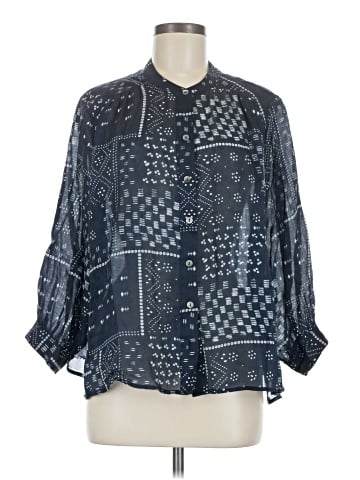 Wrap 3/4 Sleeve Blouse (view 1)