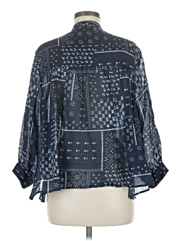 Wrap 3/4 Sleeve Blouse (view 2)