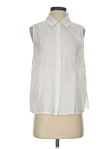 Eileen Fisher Sleeveless Button-Down Shirt (view 1)