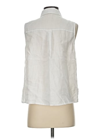 Eileen Fisher Sleeveless Button-Down Shirt (view 2)
