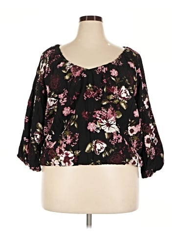 Maurices 3/4 Sleeve Blouse (view 1)