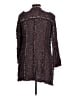 Zara Basic Tweed Burgundy Coat Size L - photo 2