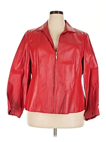 Jones New York Collection Leather Jacket (view 1)