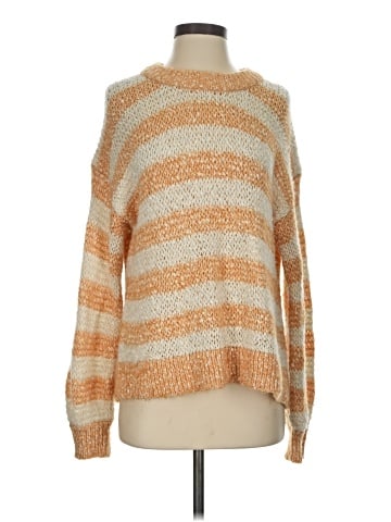 Madewell Baez Pullover Sweater in Stripe (view 1)