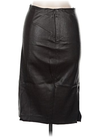 Zara Basic Faux Leather Skirt (view 2)