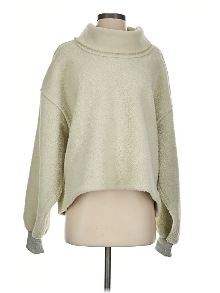 Pre-owned We The Free Fleece Jacket In Green