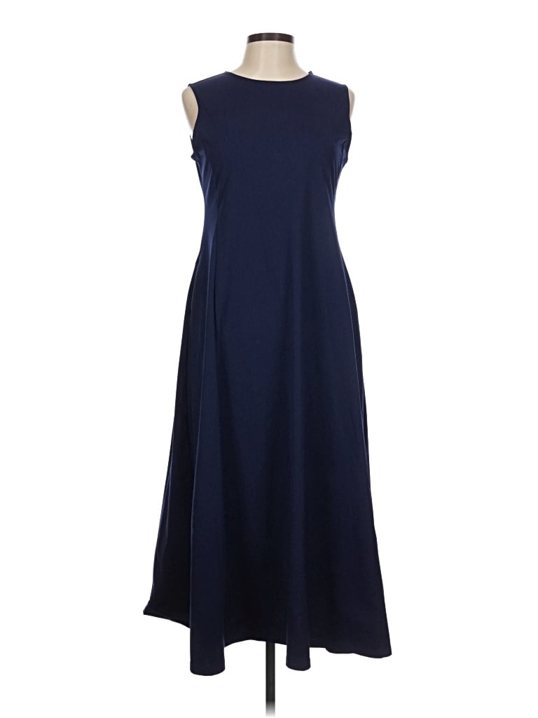 Pre-owned Uniqlo Casual Dress In Blue
