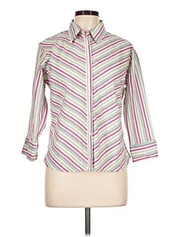 Uniti Casuals 3/4 Sleeve Button-Down Shirt (view 1)