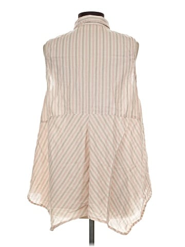Isabella Sinclair Sleeveless Button-Down Shirt (view 2)