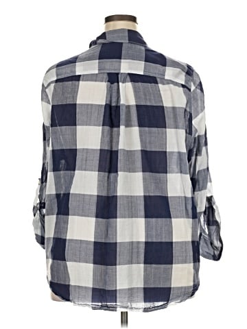 Lane Bryant 3/4 Sleeve Button-Down Shirt (view 2)