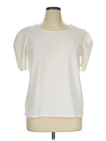 Ann Taylor Factory Short Sleeve Blouse (view 1)