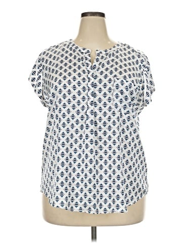 Liz Claiborne Short Sleeve Blouse (view 1)