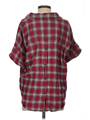 Madewell Courier Button-Back Shirt in Fairfax Plaid (view 2)