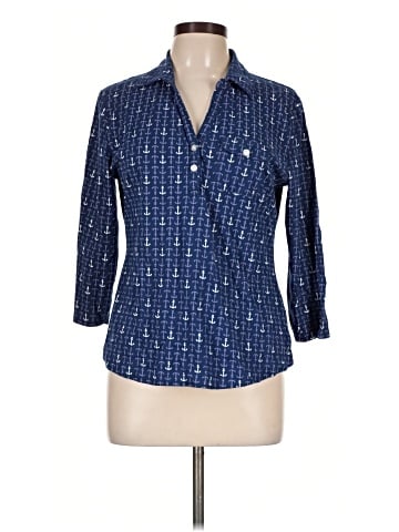 Riders by Lee 3/4 Sleeve Button-Down Shirt (view 1)