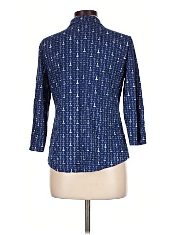 Riders by Lee 3/4 Sleeve Button-Down Shirt (view 2)