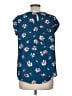 41Hawthorn 100% Polyester Blue Short Sleeve Blouse Size M - photo 2
