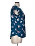 41Hawthorn 100% Polyester Blue Short Sleeve Blouse Size M - photo 4