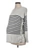 Seraphine Stripes Gray Pullover Sweater Size XS Maternity - photo 1