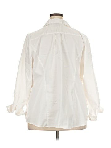 Lane Bryant 3/4 Sleeve Button-Down Shirt (view 2)
