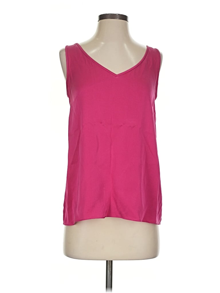 Pre-owned St John Tank Top Pink Strapless Neckline Tops