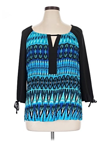 Notations 3/4 Sleeve Blouse (view 1)