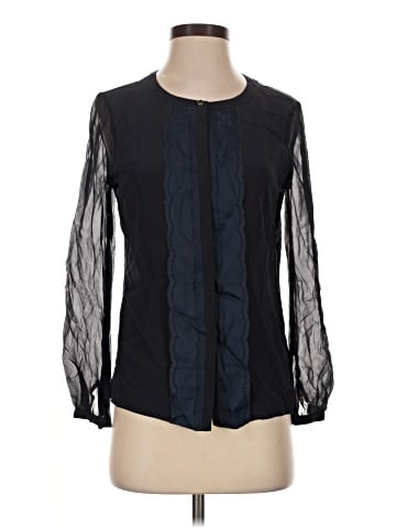 Tory Burch Long Sleeve Silk Top (view 1)