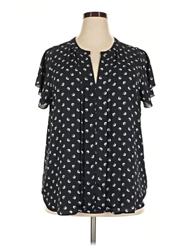 Ann Taylor Short Sleeve Blouse (view 1)