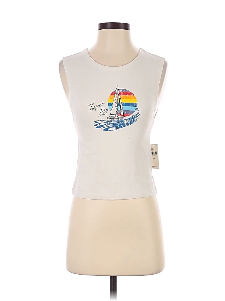 Celandine Sleeveless T-shirt In White