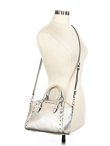 MICHAEL Michael Kors Leather Satchel (view 2)