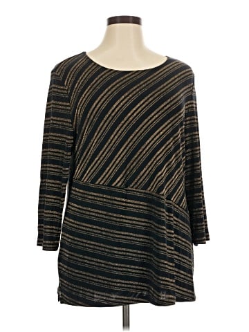 Travelers by Chico's 3/4 Sleeve T-Shirt (view 1)