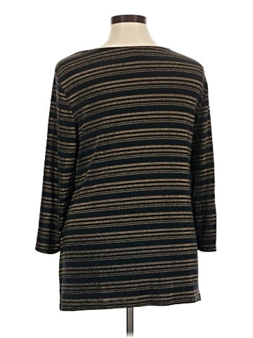 Travelers by Chico's 3/4 Sleeve T-Shirt (view 2)