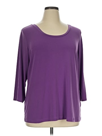 Susan Graver 3/4 Sleeve Top (view 1)