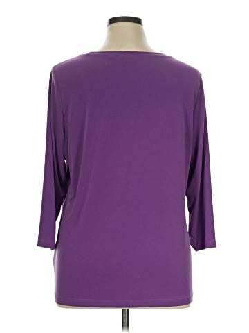Susan Graver 3/4 Sleeve Top (view 2)